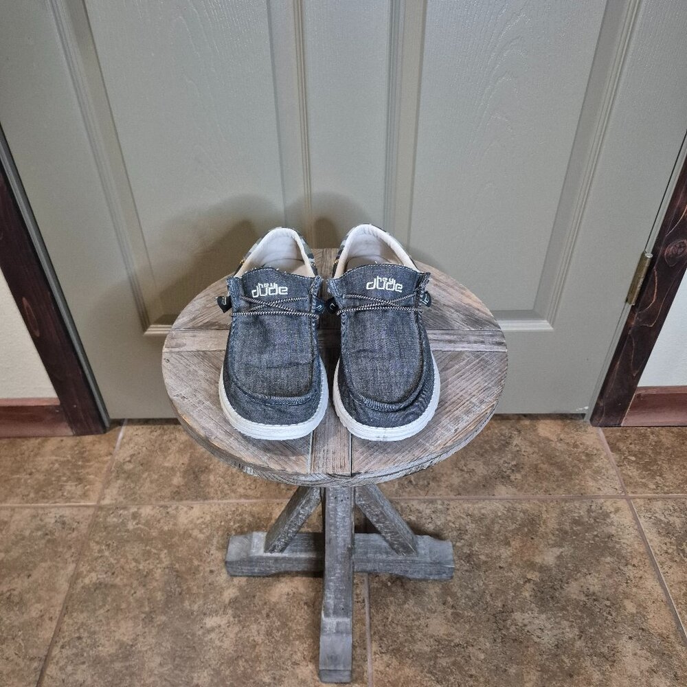 Hey Dude Gray and Camo Slip-On Shoes - Picture 2 of 10